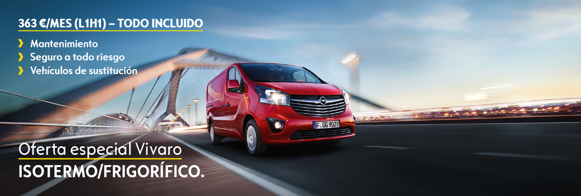 Oferta especial Vivaro Isotermo/Frigorífico
